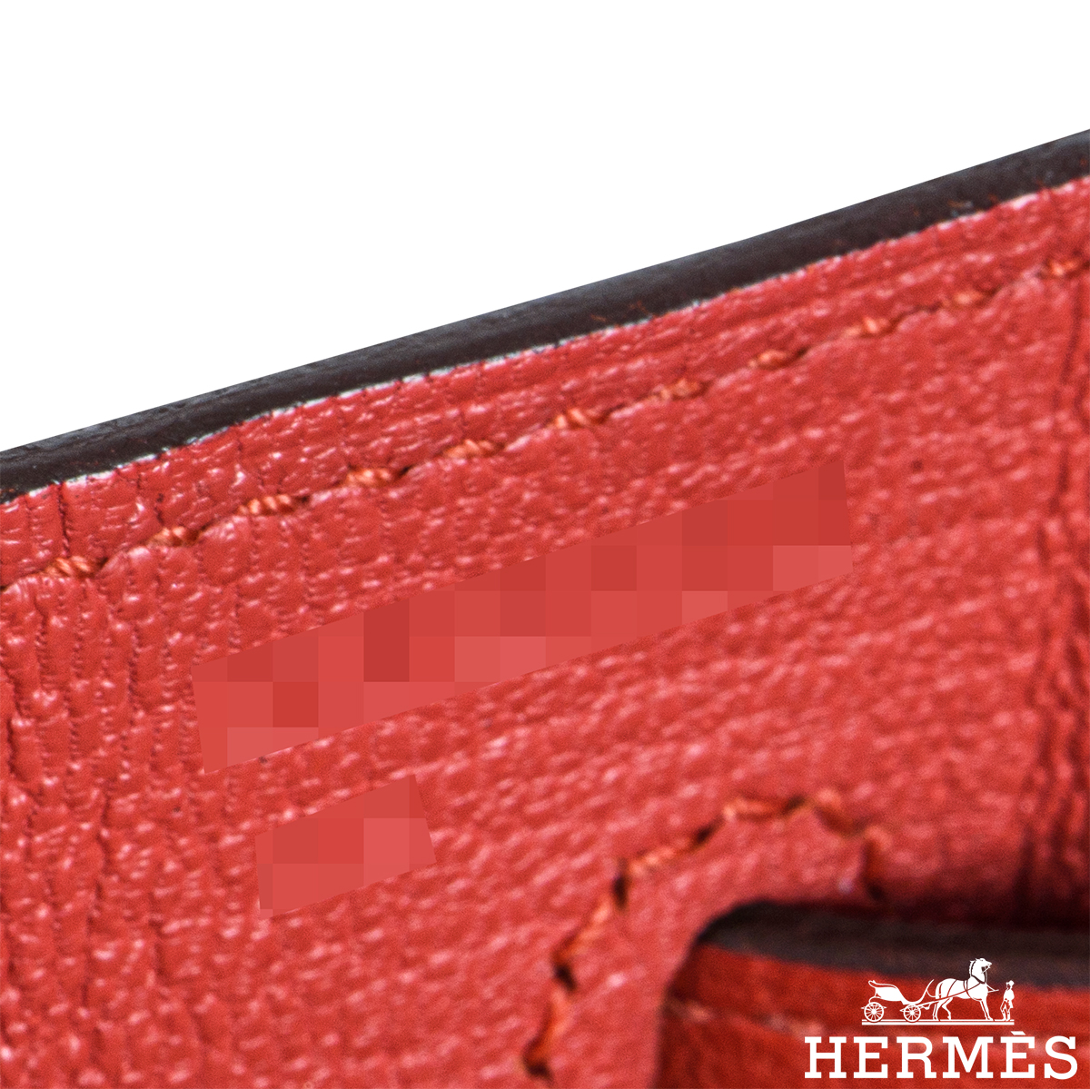 Hermès Kelly 35cm Clemence Rogue Tomate GHW
